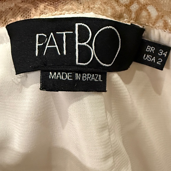 PatBo Cream and Tan Layered Skirt - Picture 3 of 3